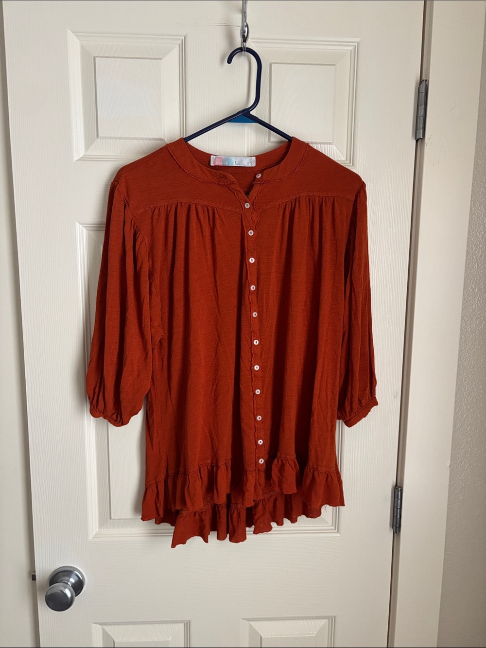 Free People FP Beach Henley Button-Down Tunic Top Small